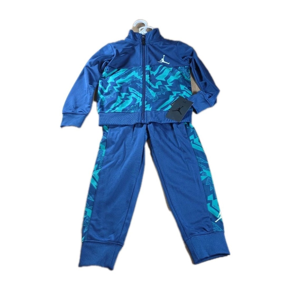 NWT Jordan 2 Piece Track Suit FRENCH BLUE Zip Jacket‎ Pants YOUTH SIZE 4